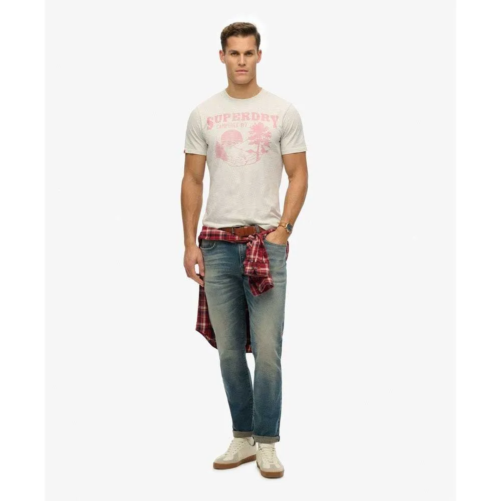 Футболка с коротким рукавом Superdry Lo-Fi Outdoor Mono Relaxed, белый — фото 3