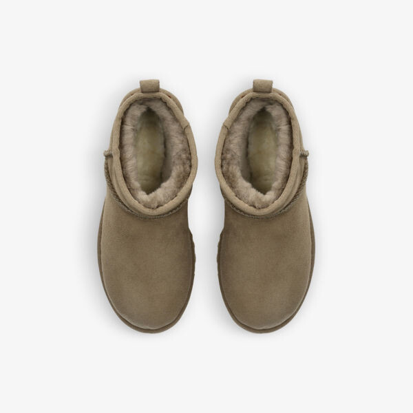 Классические ботинки Ultra Mini из замши и овчины Ugg, хаки — фото 2