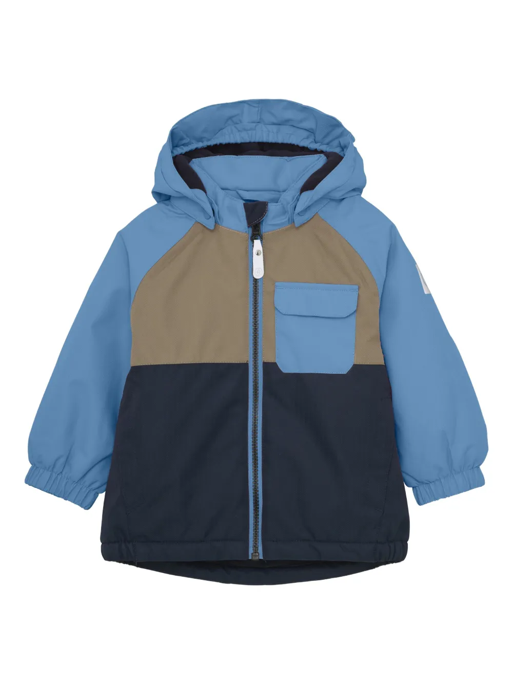 

Куртка в стиле колор-блок с капюшоном COLOR KIDS, синий