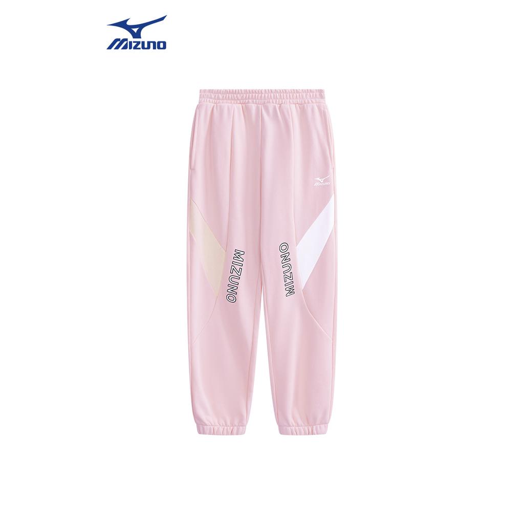 Детские спортивные штаны осень-зима Mizuno, светло-розовый — фото 3