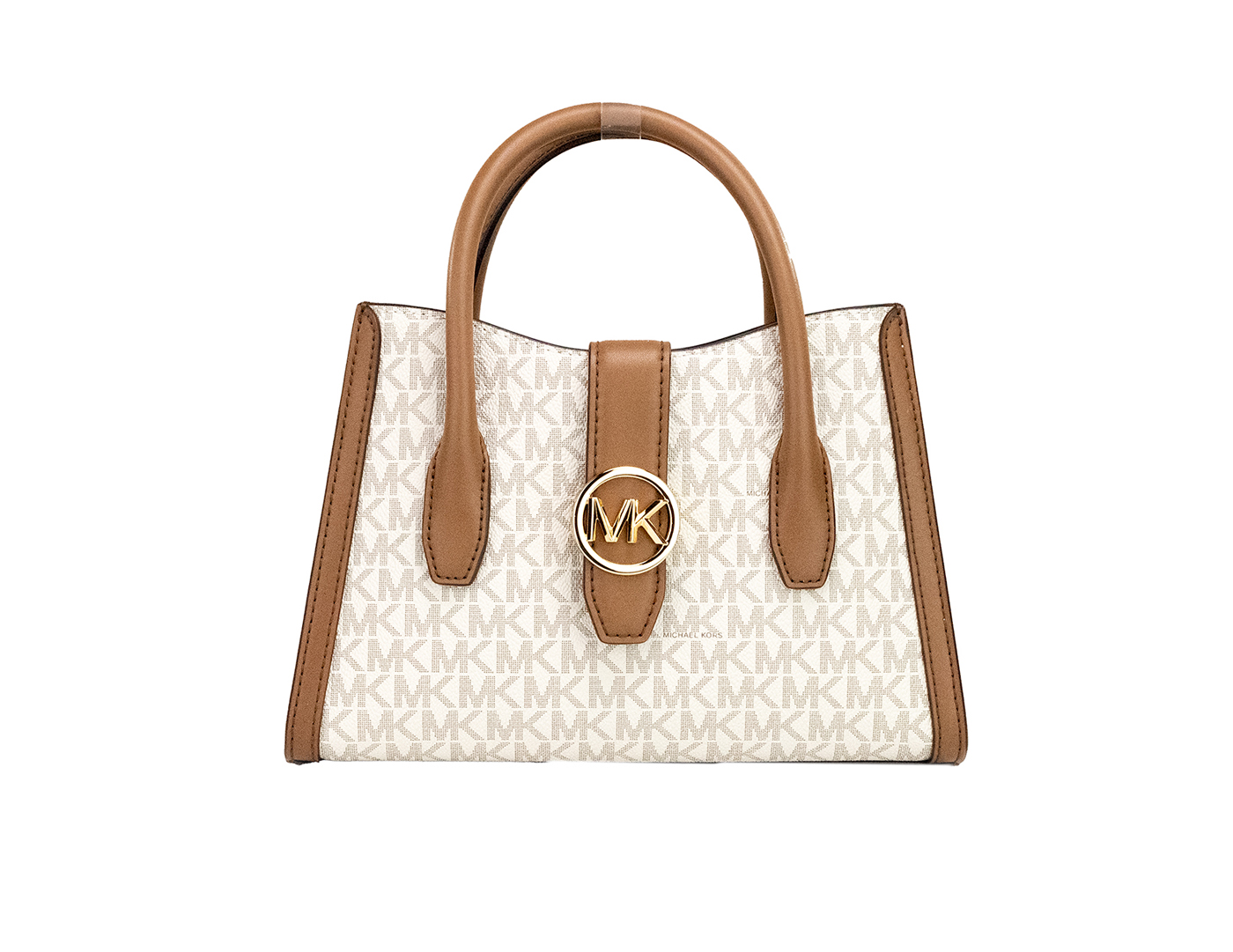 

Gabby Small Vanilla PVC Top Zip Satchel Crossbody Bag Кошелек Michael Kors