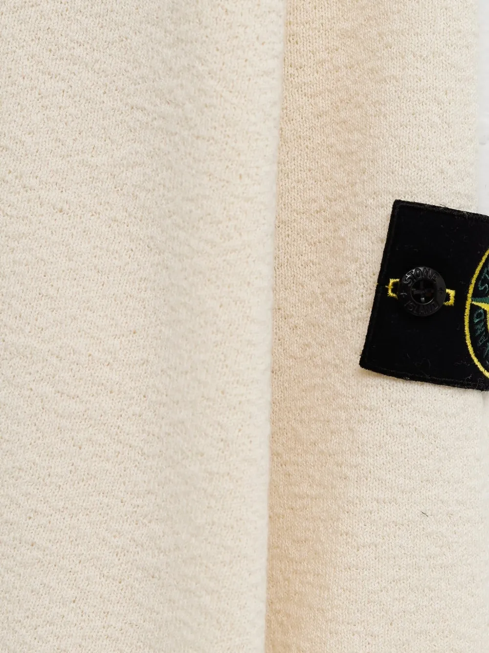 Свитер с фактурными нашивками Stone Island, бежевый — фото 3