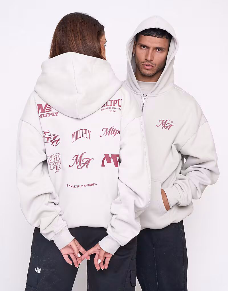 

Multiply Apparel - Competition - Толстовка свободного кроя в цвете Dove White