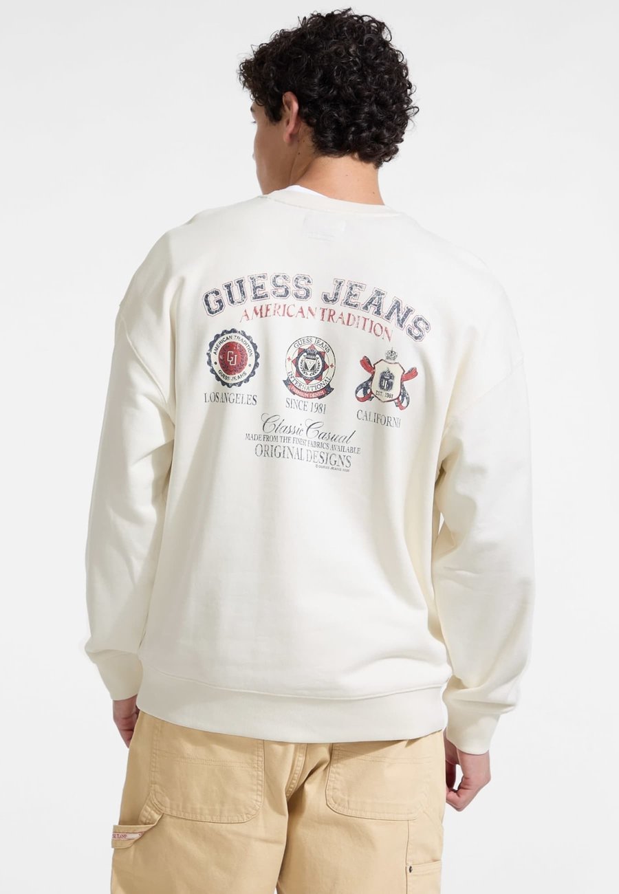 

Толстовка Guess Jeans Sweatshirt, Weiß/White
