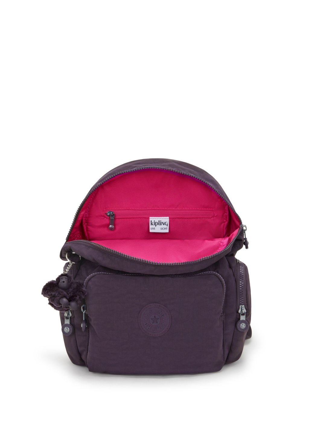 

Рюкзак CITY ZIP Kipling, темно-фиолетовый