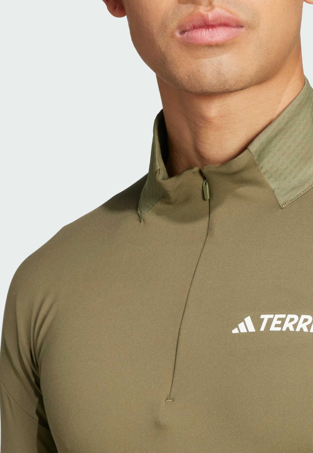 

Топ с длинными рукавами Adidas Terrex, оливковый