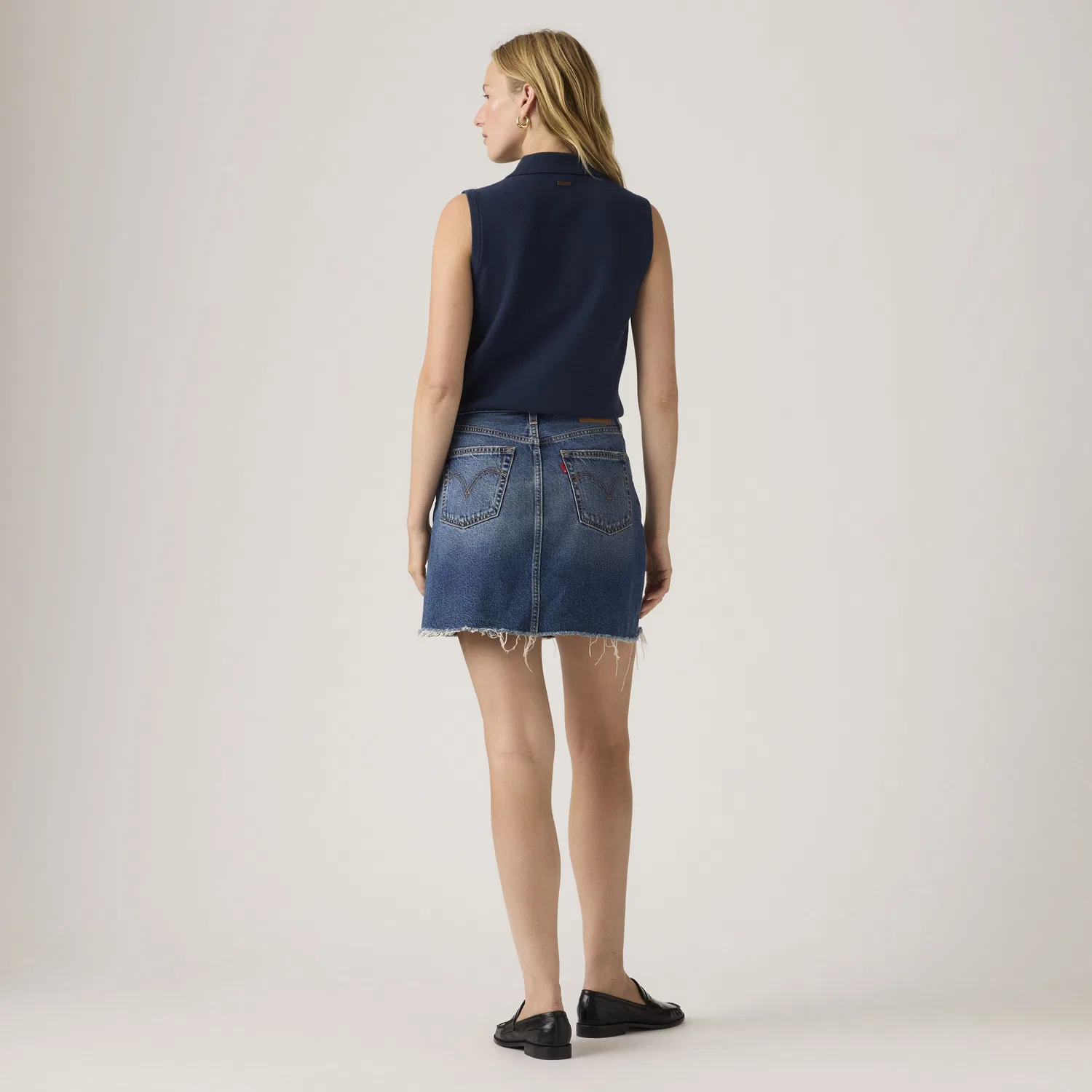 Деконструированная юбка Levi's, Dark Wash — фото 3