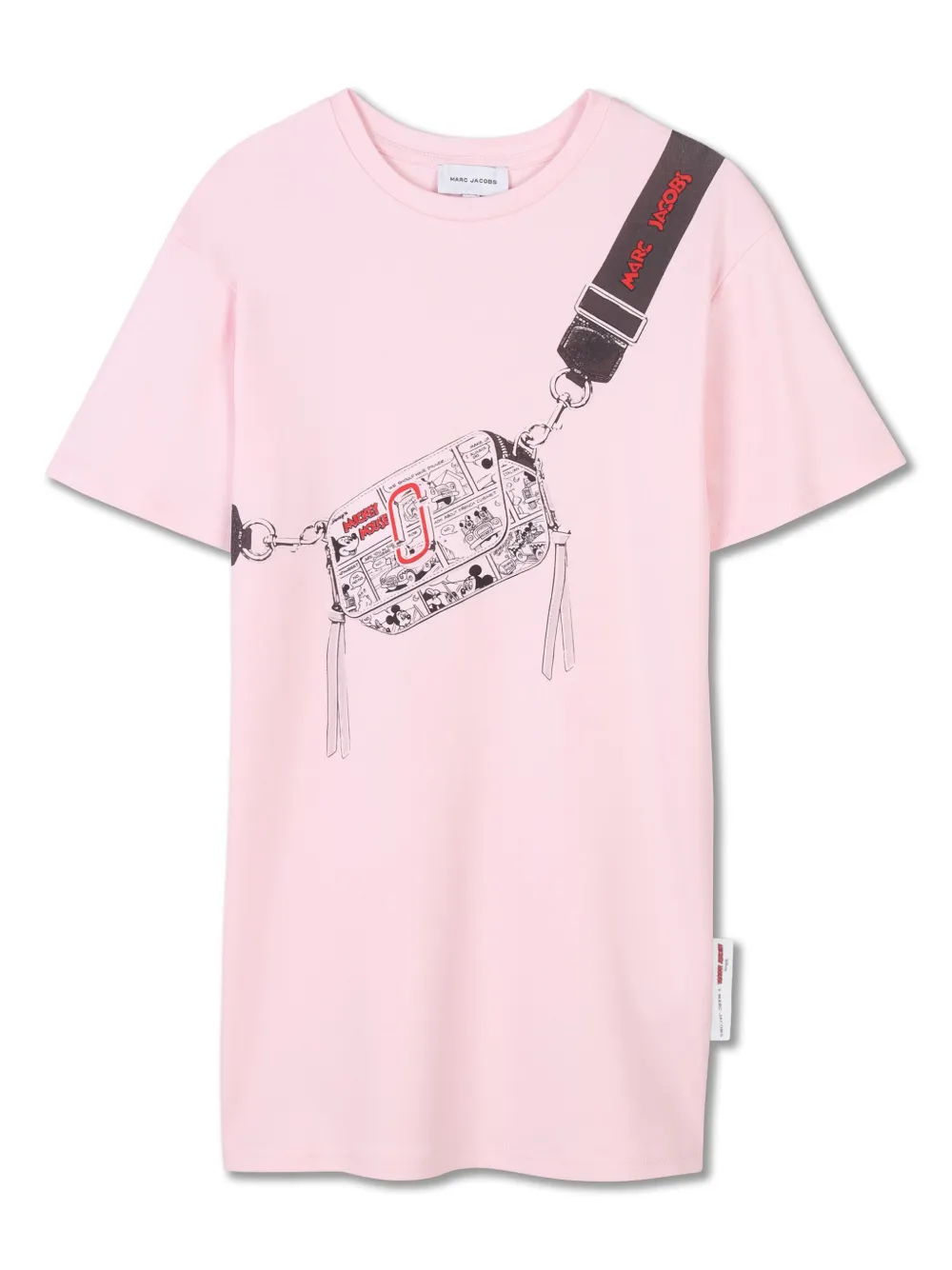 

Платье-футболка с графичным принтом из коллаборации с Disney Marc Jacobs Kids, розовый