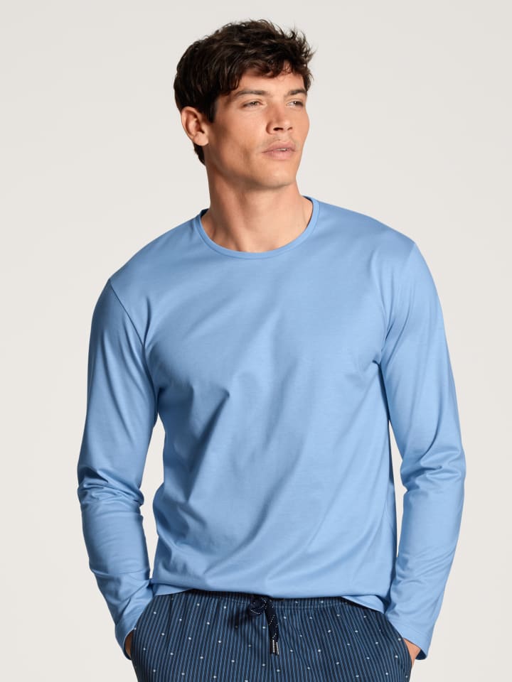 

Лонгслив Calida Shirt, цвет placid blue