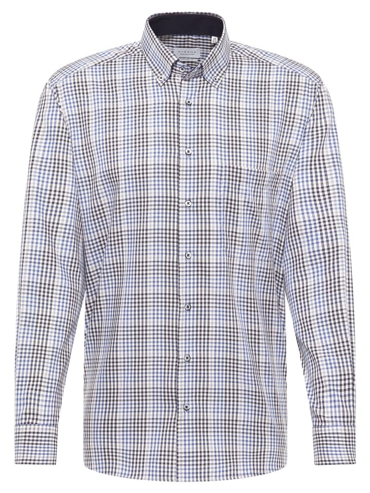 

Рубашка Eterna COMFORT FIT, цвет denim