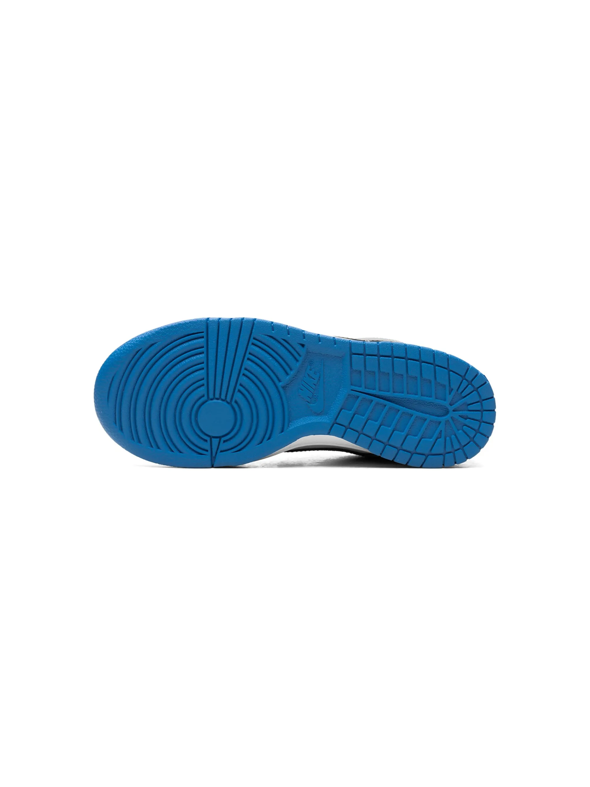 Кроссовки Dunk Low Grey/Blue Nike Kids, серый — фото 4