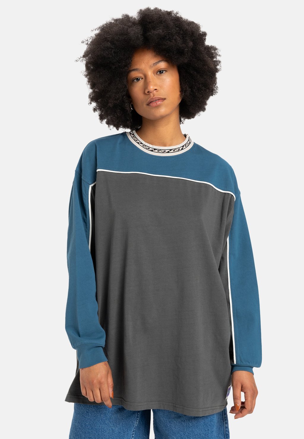 

Топ с длинными рукавами Quiksilver, серый