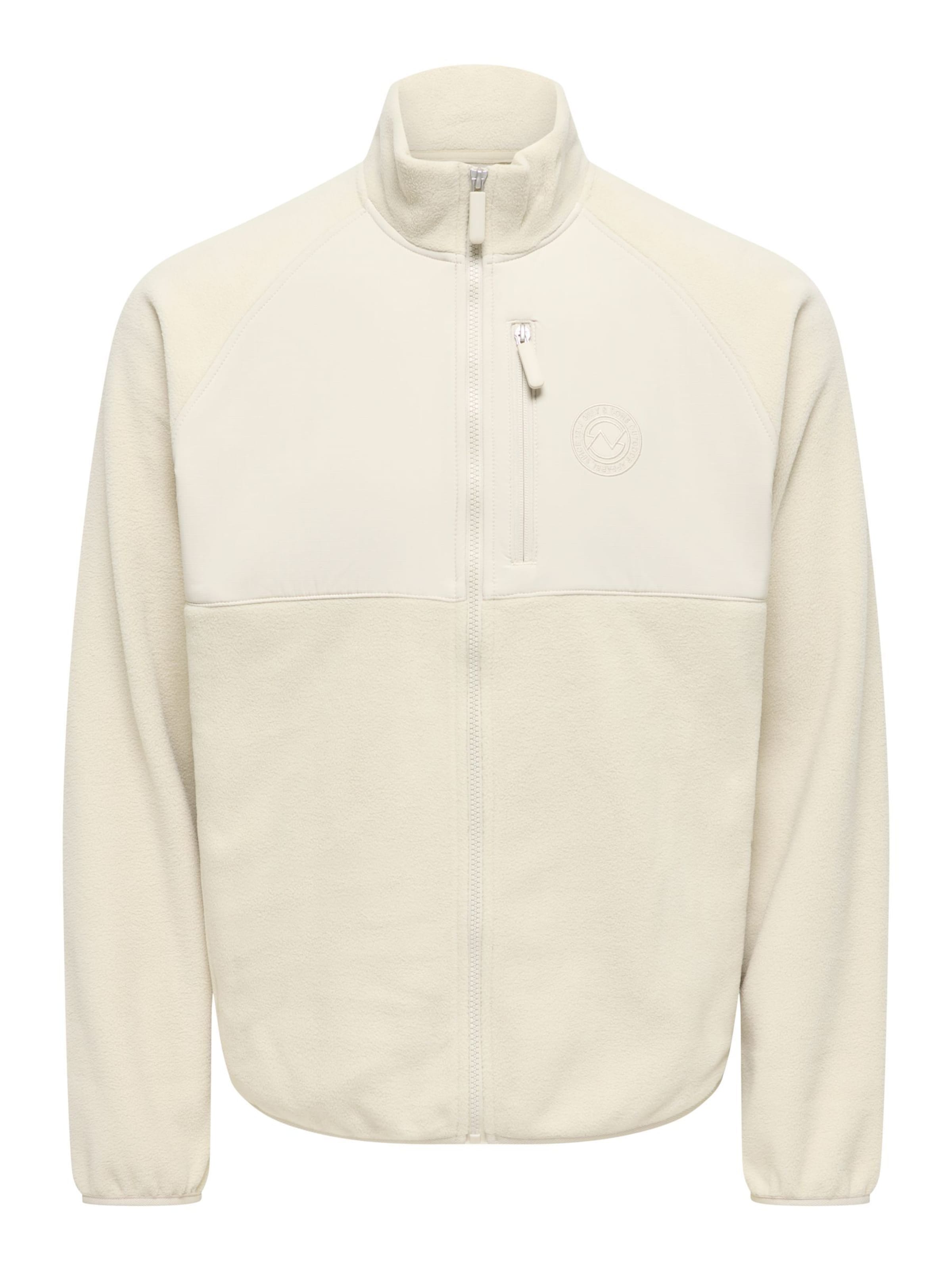 

Only & Sons Флисовая куртка 'ONSchuck' в цвете экрю