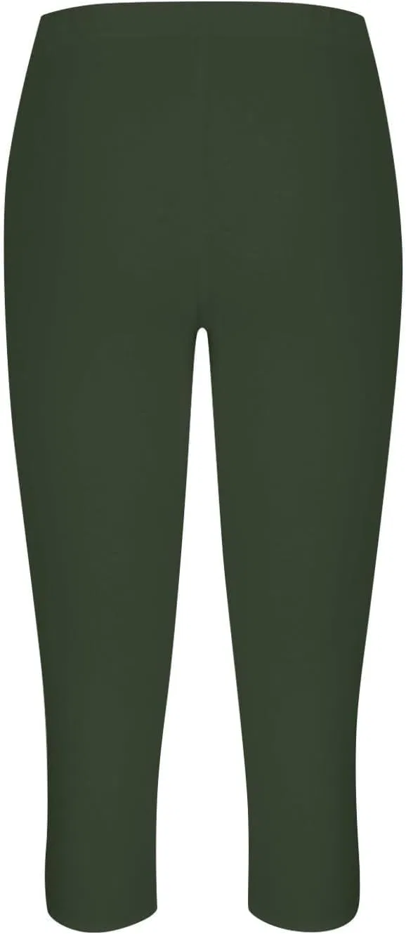 Капри для женщин, леггинсы для йоги, высокие, с утяжкой, Army Green — фото 4