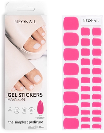 

Наклейки для ногтей для ног NEONAIL Easy On Gel Stickers, P02 32 szt.