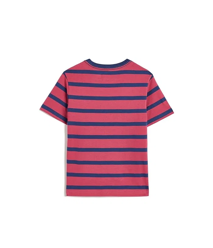 Футболка полосатая хлопок Striped Cotton Jersey Tee Polo Ralph Lauren Kids, Plato Green/Multicolor — фото 2