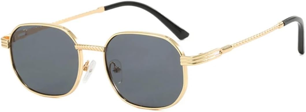 

Классические роскошные металлические модные женские солнцезащитные очки для активного отдыха, поездок и путешествий, с защитой от УФ-излучения UV400 VVTWSSW, Gold Gray