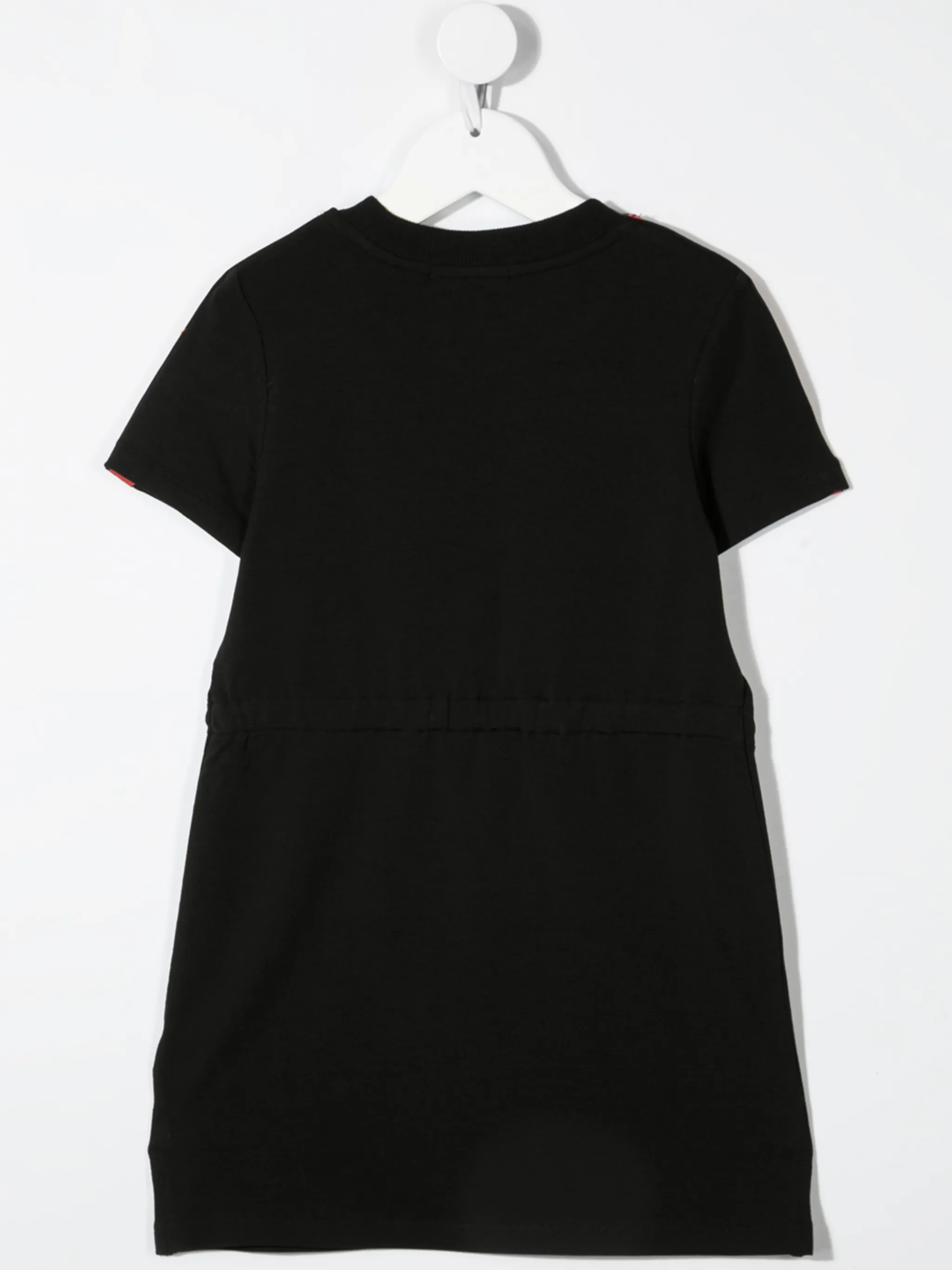 Короткое платье с кулиской и логотипом Calvin Klein Kids, черный — фото 2