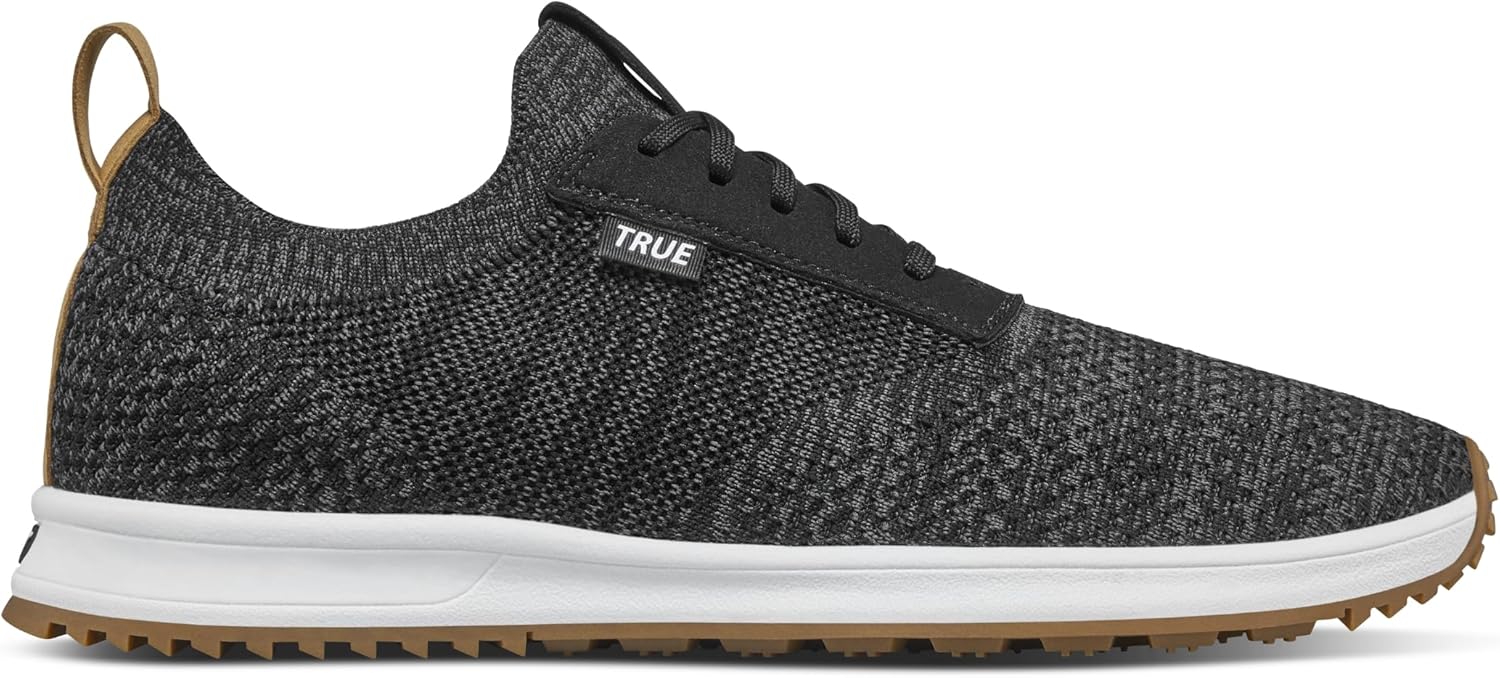 

Мужские гольф-кроссовки TRUE Linkswear All Day Knit II - легкие, дышащие, водоотталкивающие гольф-кеды для комфортной ходьбы, черный