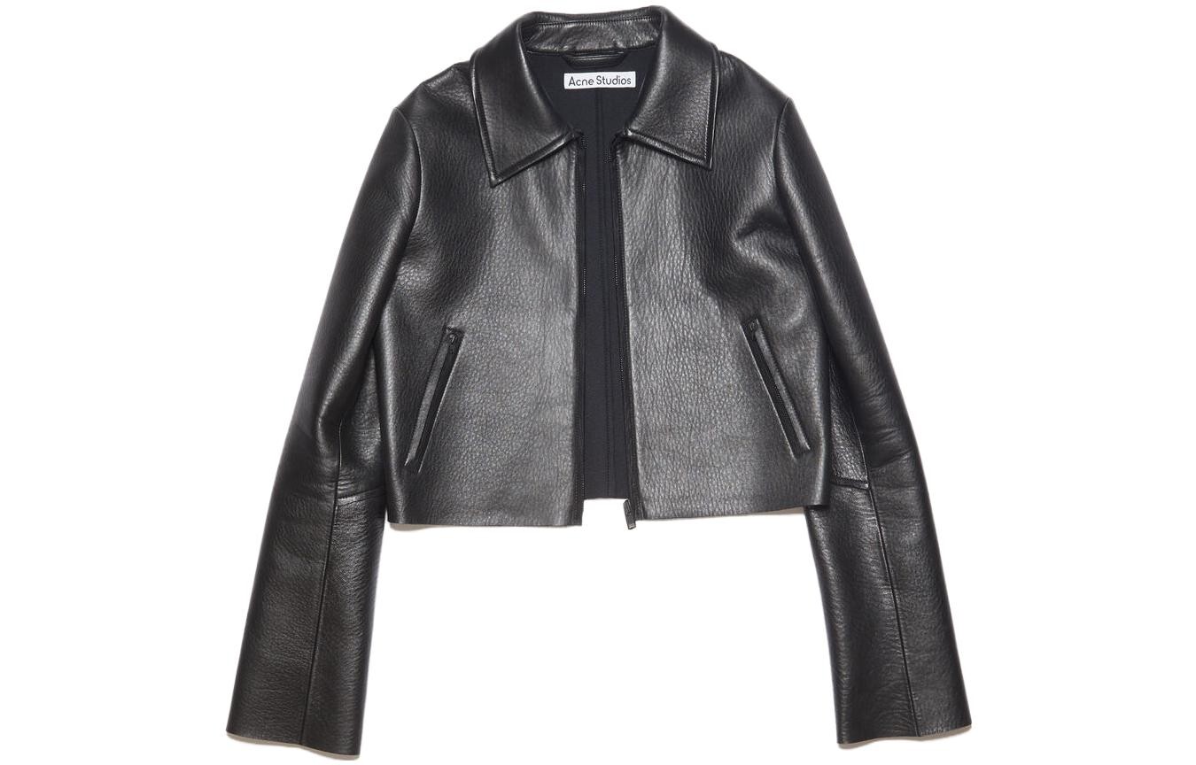 

Кожаная куртка женская черный Acne Studios