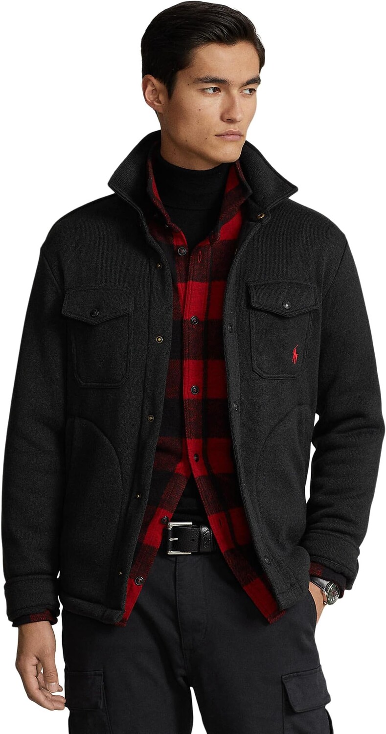 

Рубашка Polo Ralph Lauren Knit Overshirt, цвет Polo Black