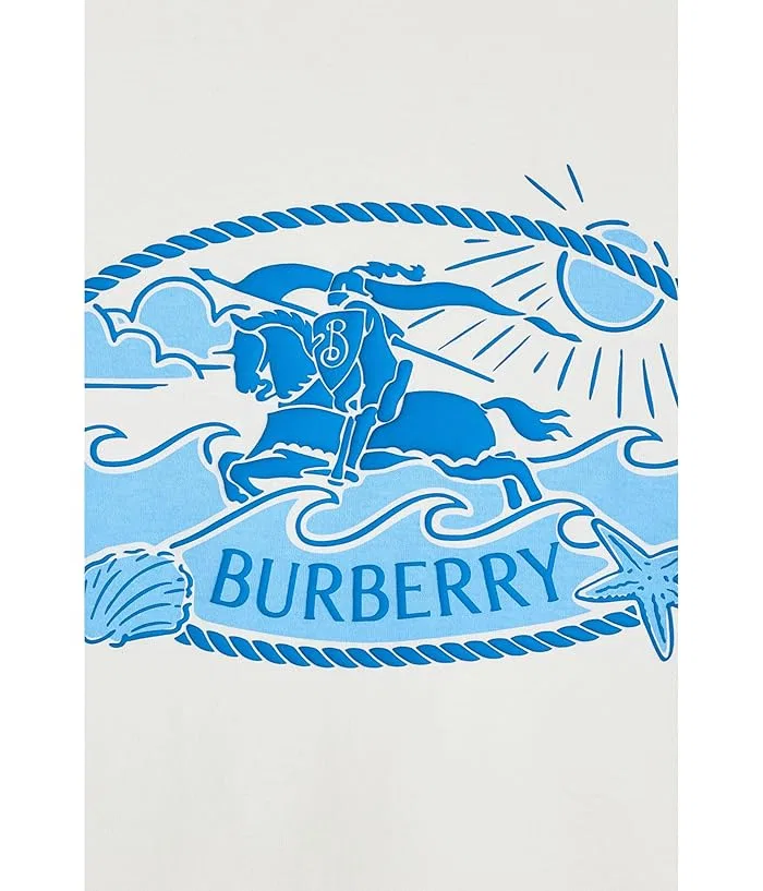 Футболка с принтом Cedar Wave Burberry Kids, Chalk — фото 3