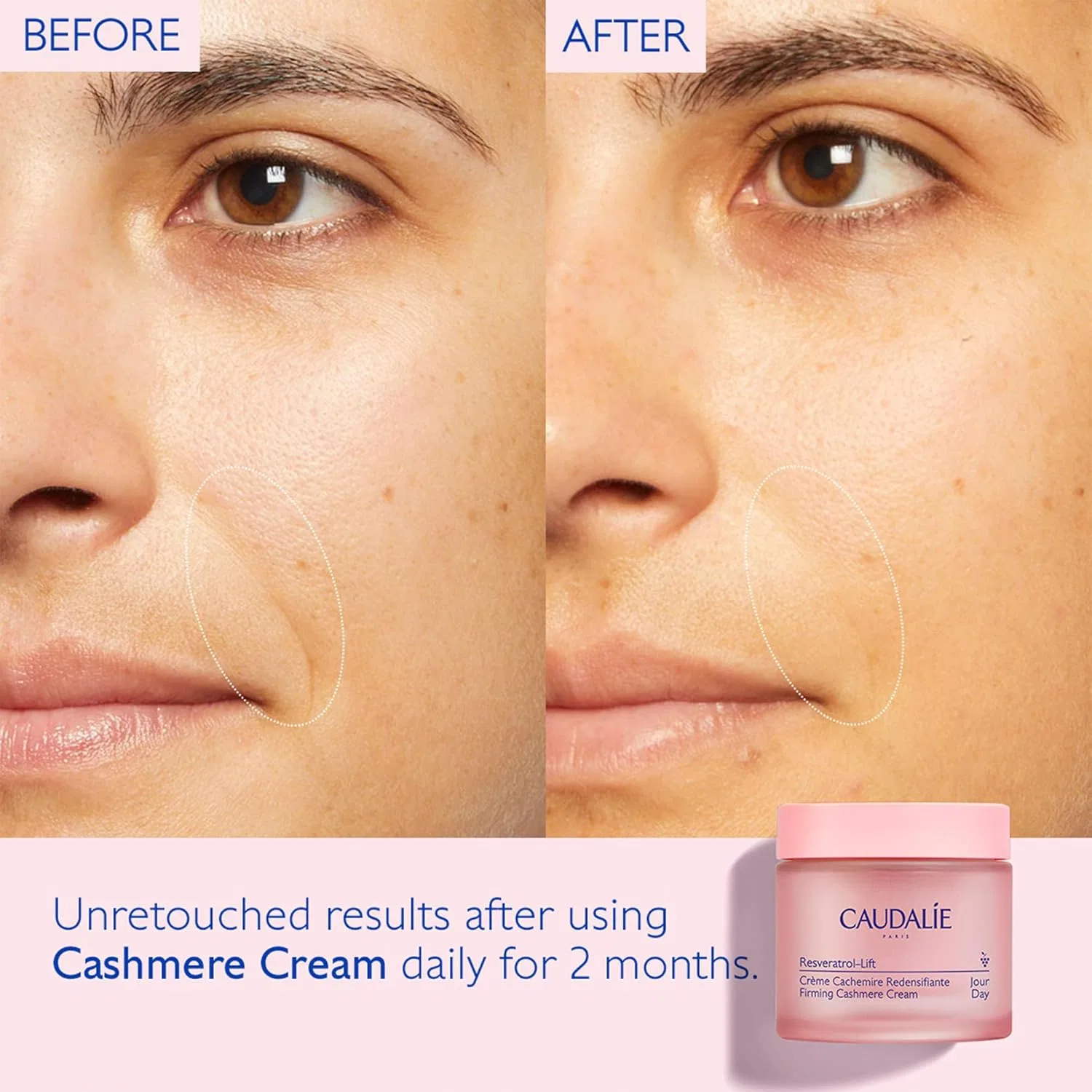 Дневной крем для лица Caudalie Resveratrol-Lift с ресвератролом и гиалуроновой кислотой, 50 мл — фото 2