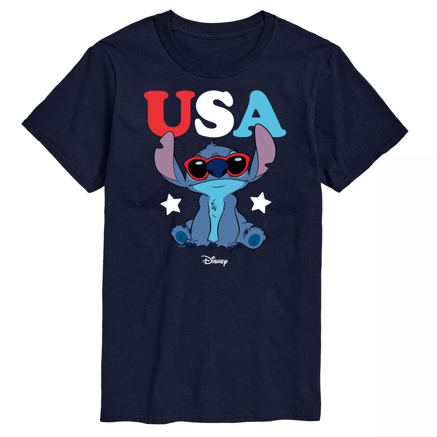 

Футболка Disney's Lilo & Stitch Big & Tall USA с рисунком солнечных очков Licensed Character, синий