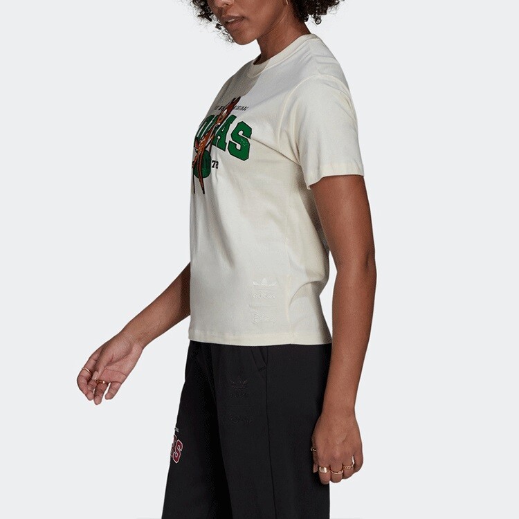 Футболка X Disney Co-branded Series женская белая Adidas Originals — фото 4