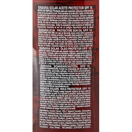 Monoi Tahiti Oil Spf15 Средняя защита 300мл, Babaria — фото 3