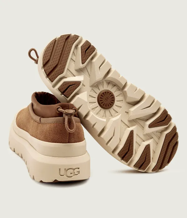 Мужские зимние ботинки Tasman Ugg короткие комбинированные, коричнево-бежевый — фото 4