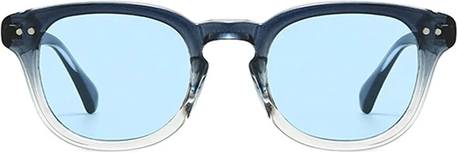 

Винтажные маленькие квадратные солнцезащитные очки COTIA для женщин и мужчин, модные классические круглые, популярные и трендовые солнцезащитные очки, Blue