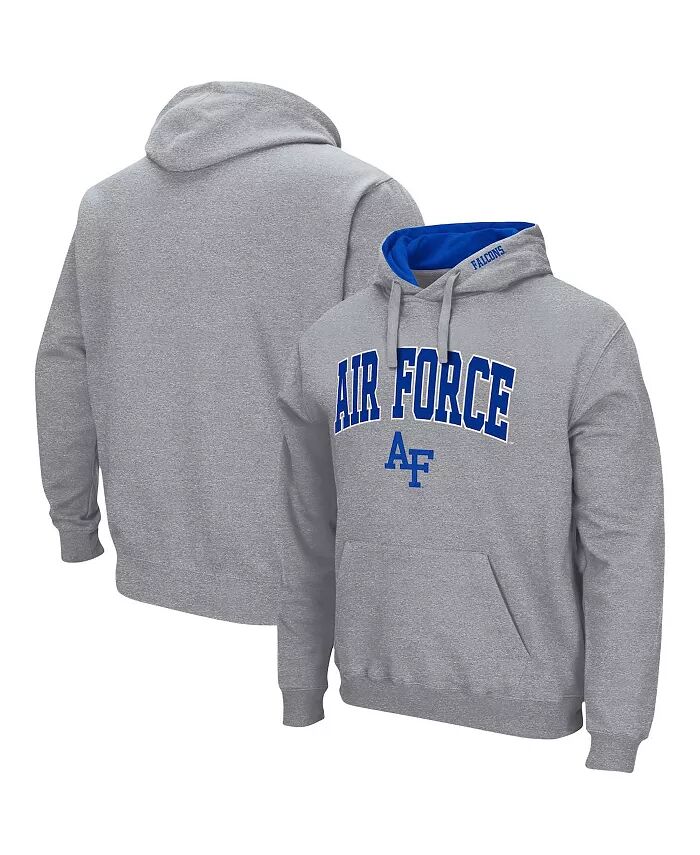 

Мужская серая толстовка Air Force Falcons Arch and Logo 3.0 с капюшоном Colosseum