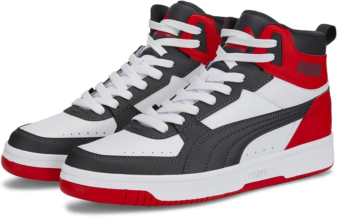 Кроссовки Puma унисекс Puma Rebound JoySneaker, белый/красный — фото 4