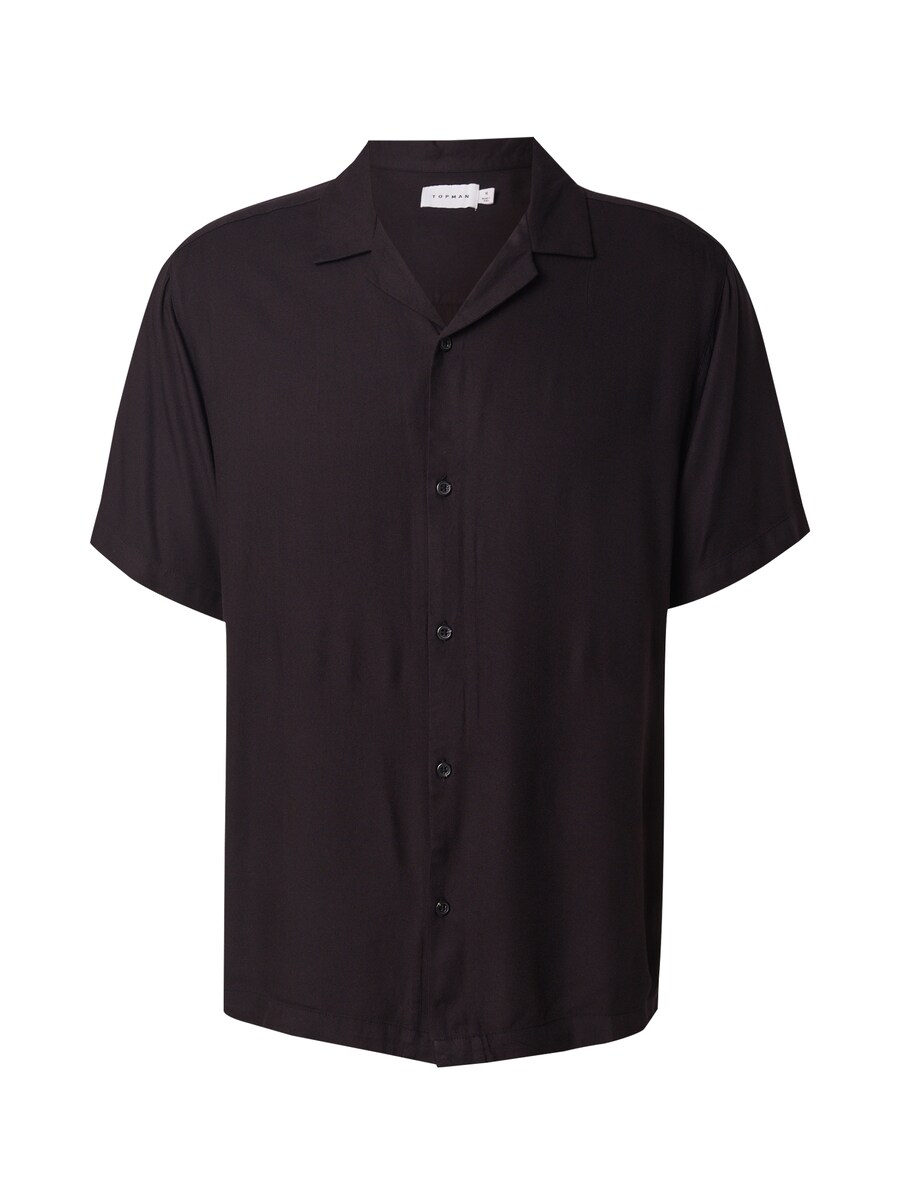 

Рубашка на пуговицах классического кроя TOPMAN, Black