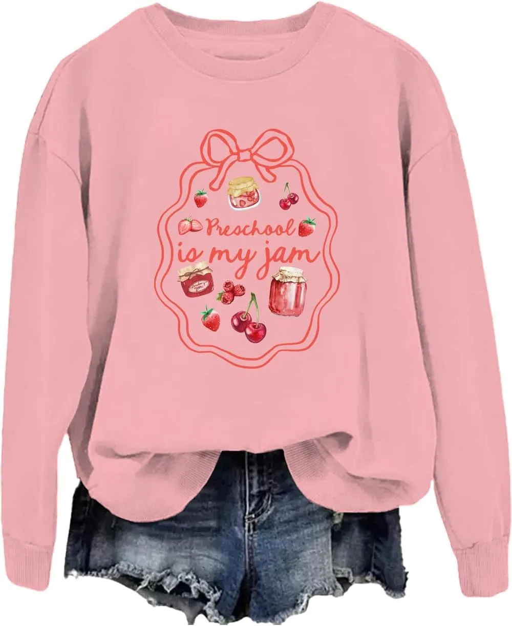 

Толстовка PreSchool Is My Jam с длинным рукавом