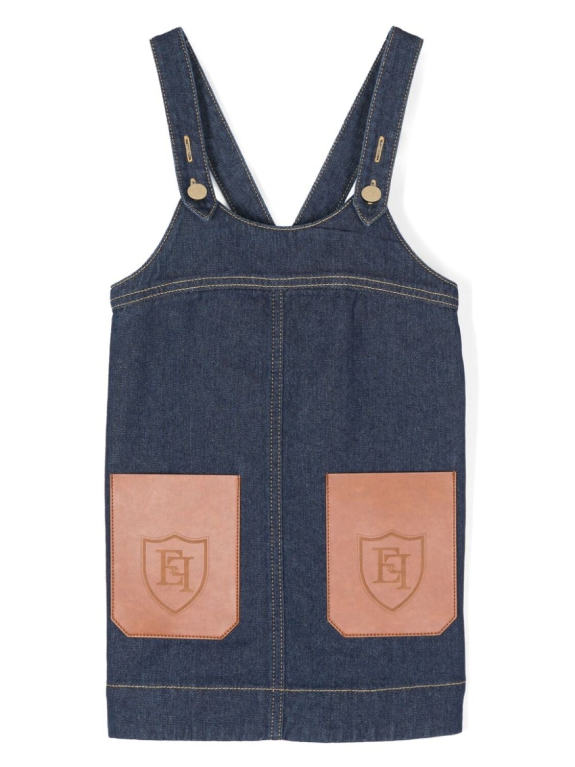 

Elisabetta Franchi La Mia Bambina хлопковое платье, синий