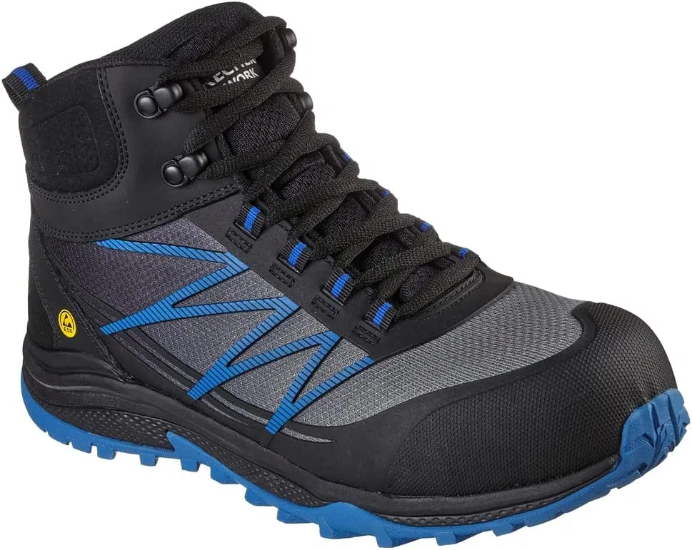Мужские кроссовки Skechers Puxal-Firmle, Black Blue Textile Synthetic Leather — фото 2