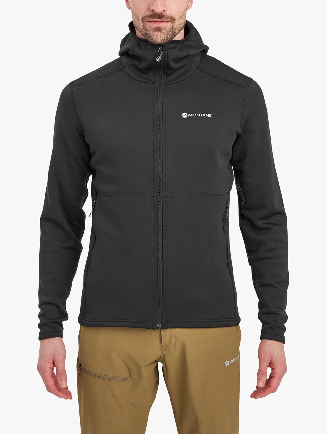 

Флисовый джемпер Fury с молнией во всю длину Montane, черный