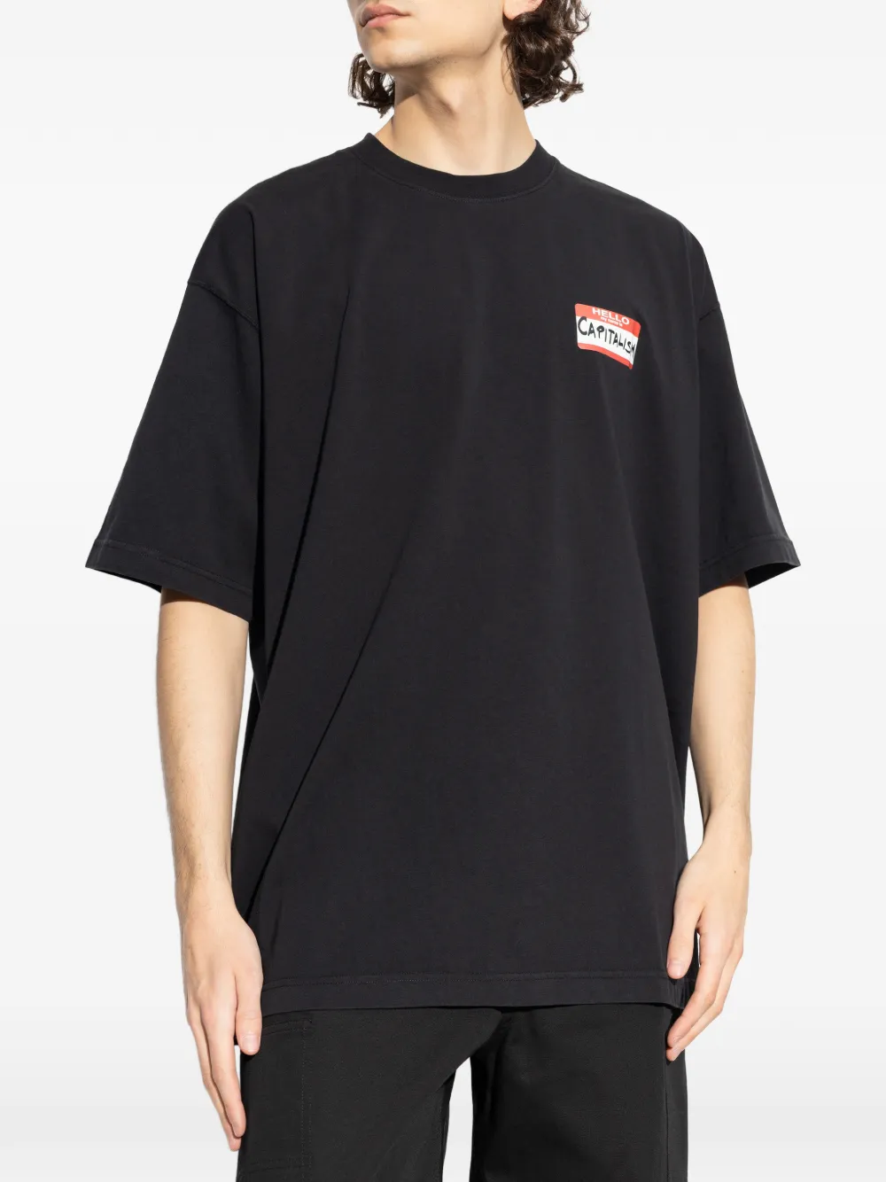 Футболка «My Name Is» Vetements, черный — фото 3