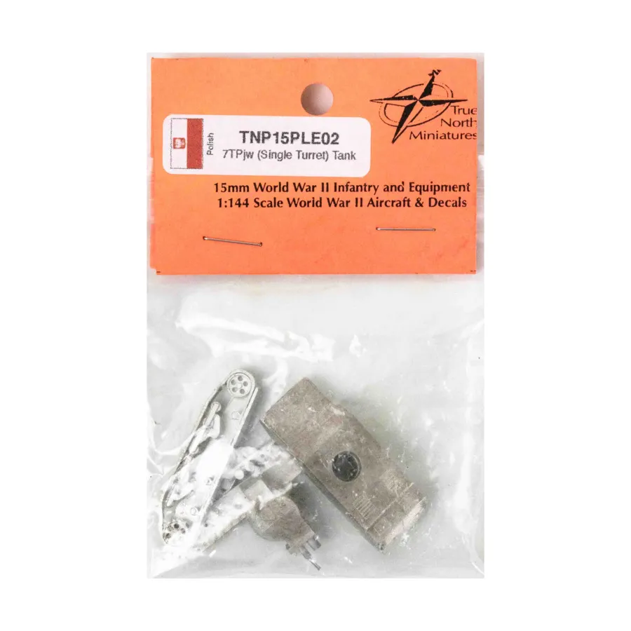 

Однобашенный танк 7TPjw, World War II - Polish (15mm) (True North Miniatures)