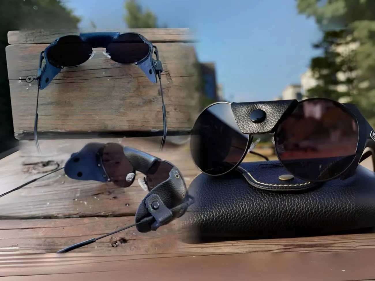 

Солнцезащитные очки OSSAT с боковым щитком, круглые, металлические, классические, для альпинизма, ледника, унисекс, для взрослых, круглые, для горного туризма, Black