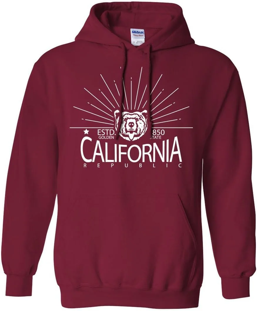 

Толстовка California Golden State с белым принтом Dolphin Shirt Co