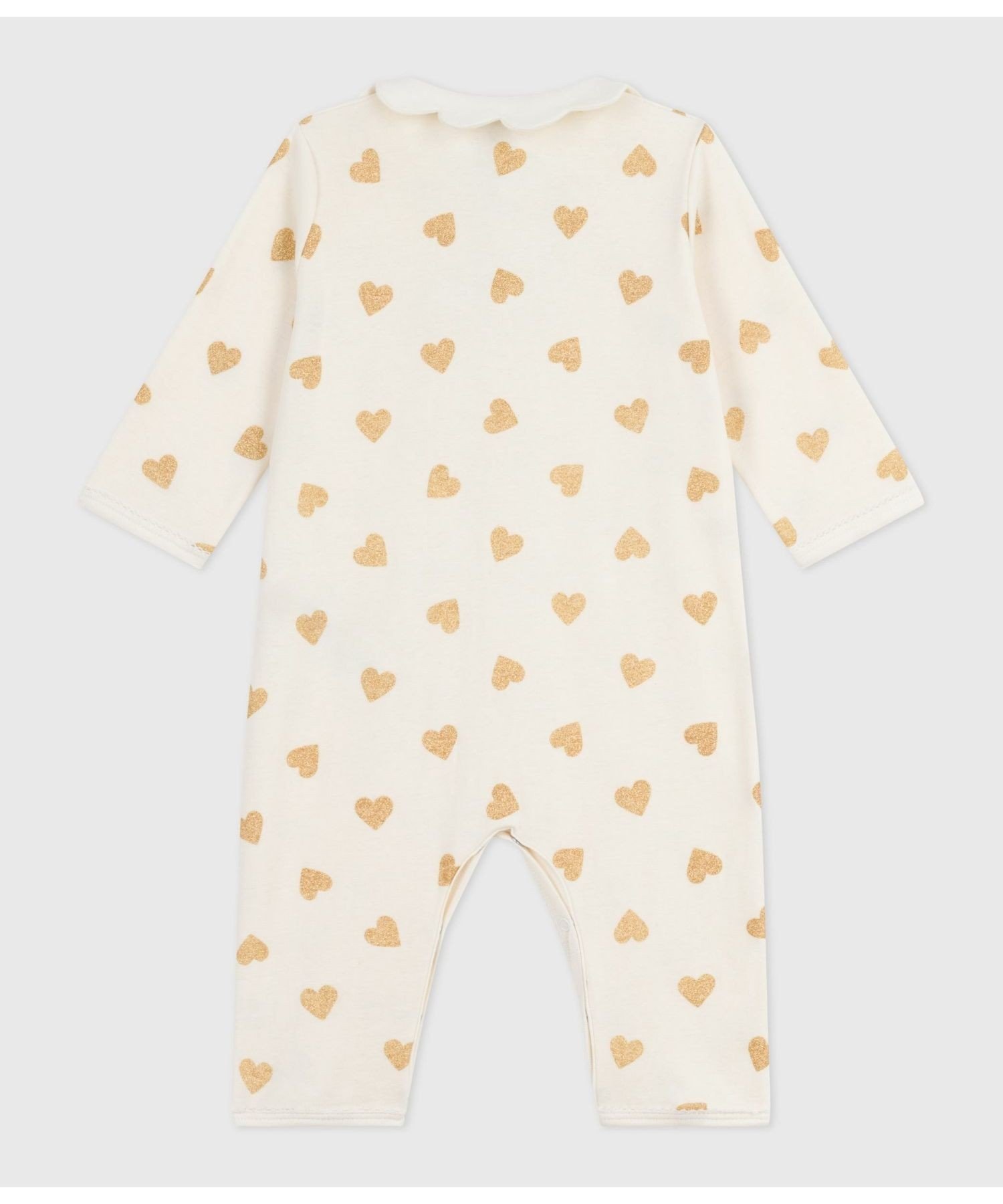 Комбинезон без штанин Petit Bateau, Off-white/Yellow — фото 2