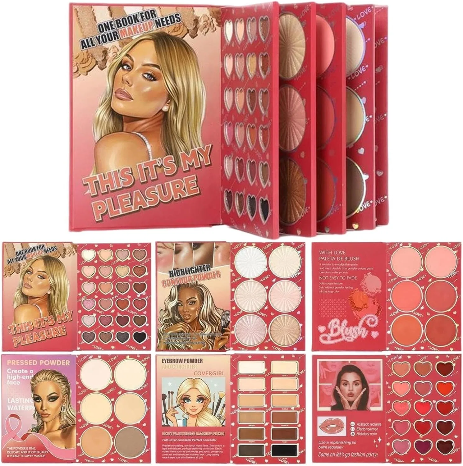 Набор для макияжа 6-панельная палетка No Brand