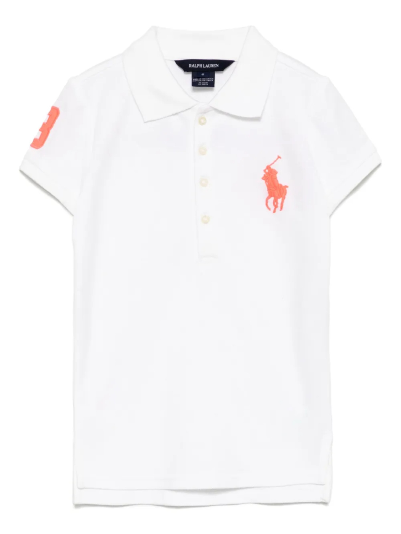 

POLO RALPH LAUREN KIDS рубашка поло с вышитым логотипом, белый