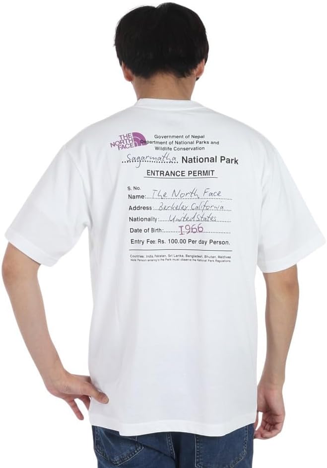 

Футболка с коротким рукавом THE NORTH FACE Пропуск на территорию (NT32439), унисекс, для взрослых, белый