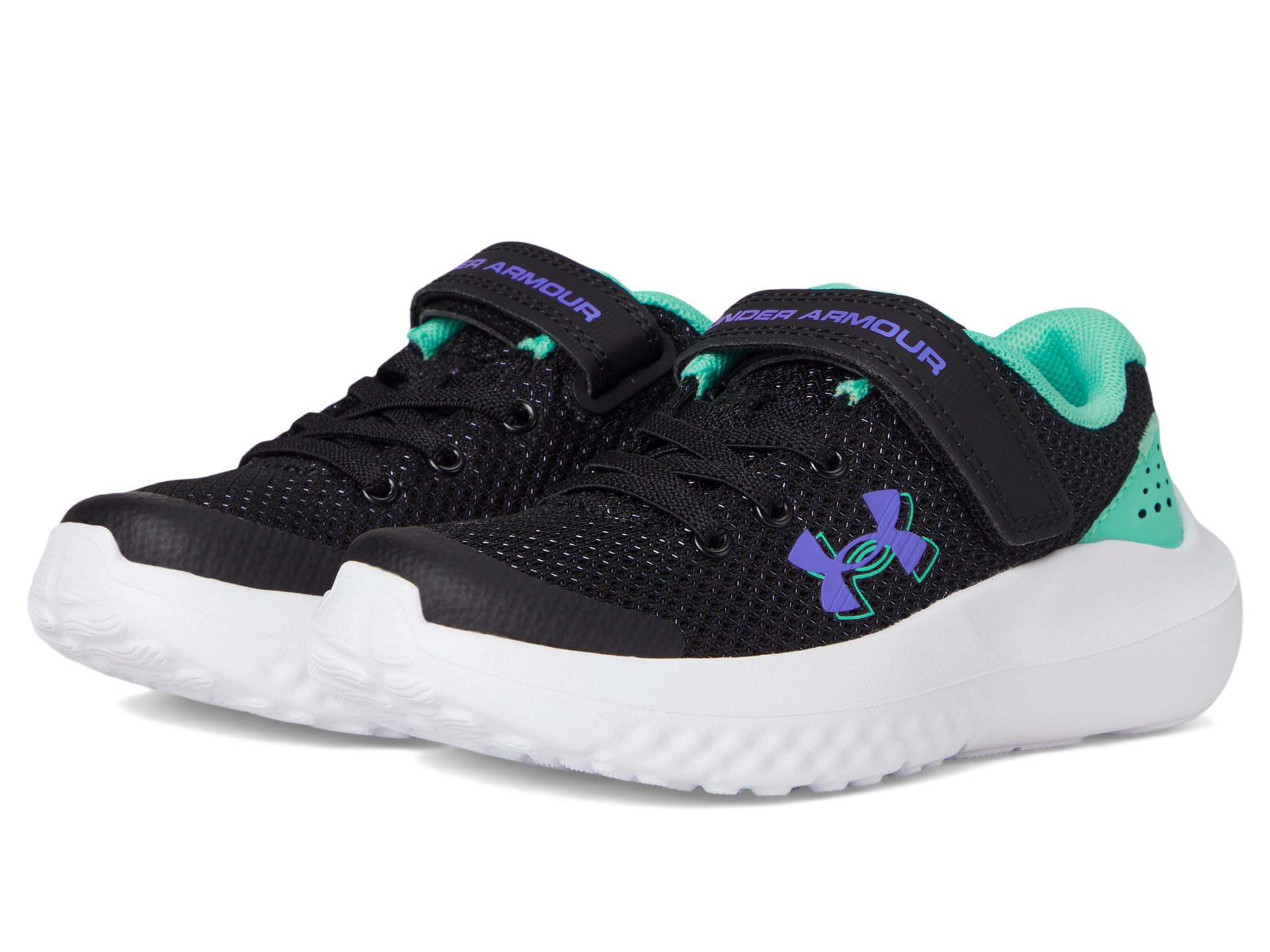 

Кроссовки Under Armour Kids Surge 4 Alternate Closure, Black/Comet Green/Virtual Violet