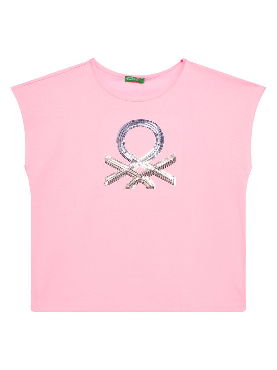 

Футболка обычного кроя 3I1XC10P1 United Colors Of Benetton, розовый
