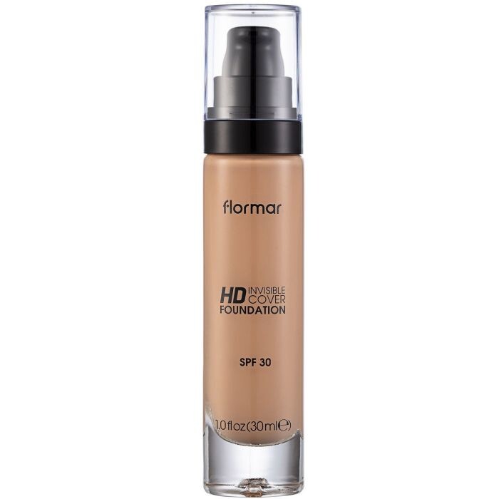 

Тональная основа HD Invisible Cover Foundation Base de Maquillaje SPF30 Flormar, 90 Golden Neutral